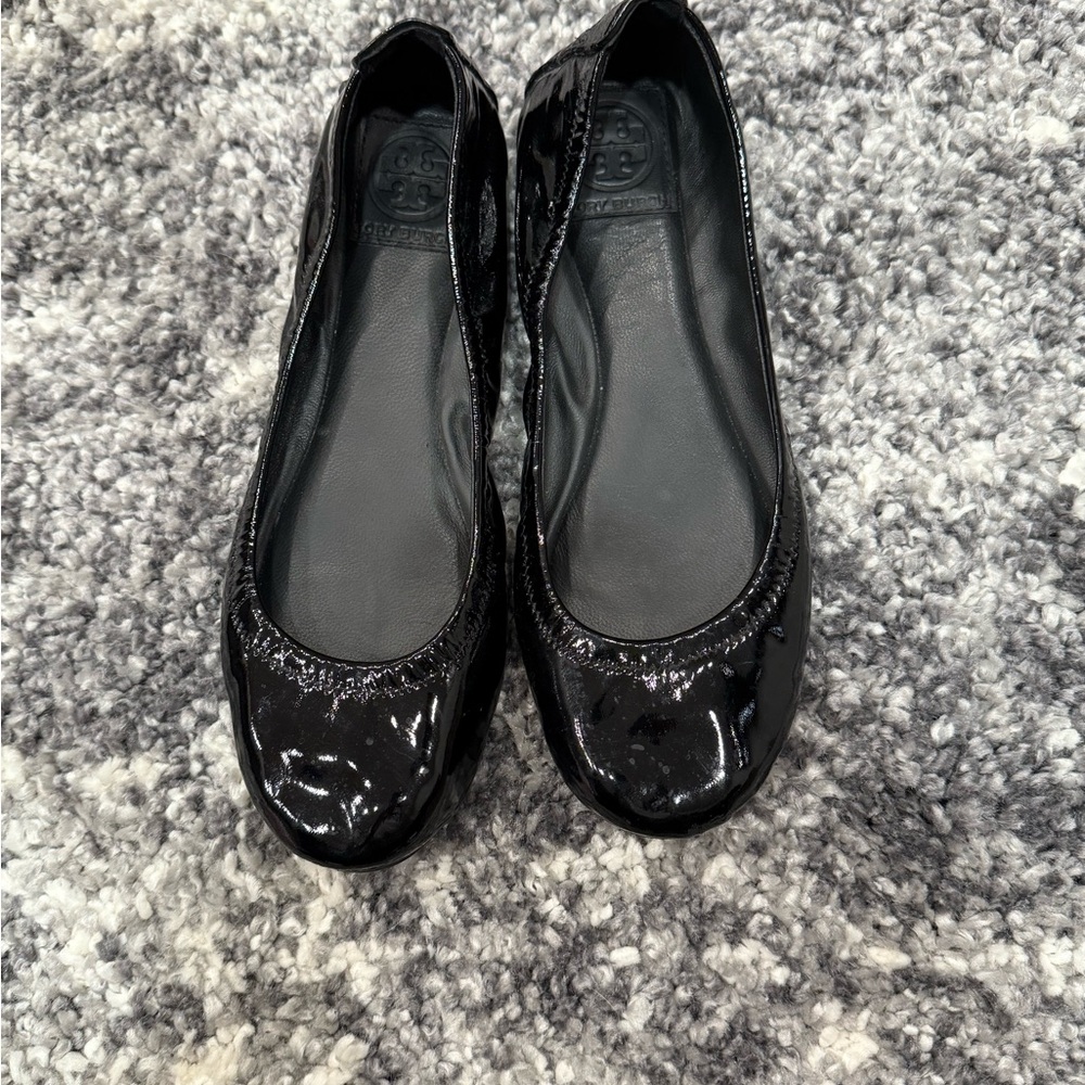 Tory Burch Black Eddie Ballet Flats size 8